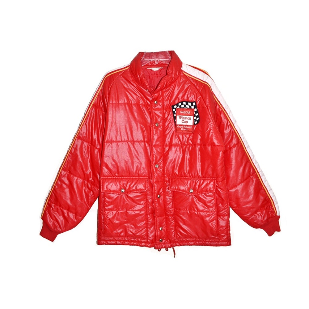Vintage NASCAR Winston Cup Grand National Drivers Red Puffer Jacket